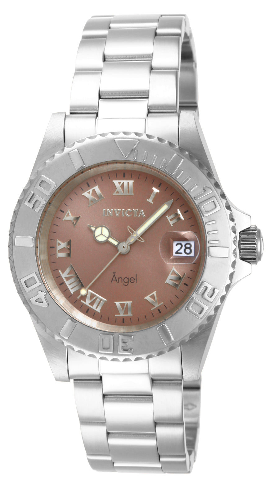 Invicta Women's 40mm Angel Quartz Date Roman Numeral Bracelet Watch