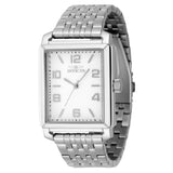 Invicta Men's 33mm Vintage Quartz Rectangular Silvertone Bracelet Watch