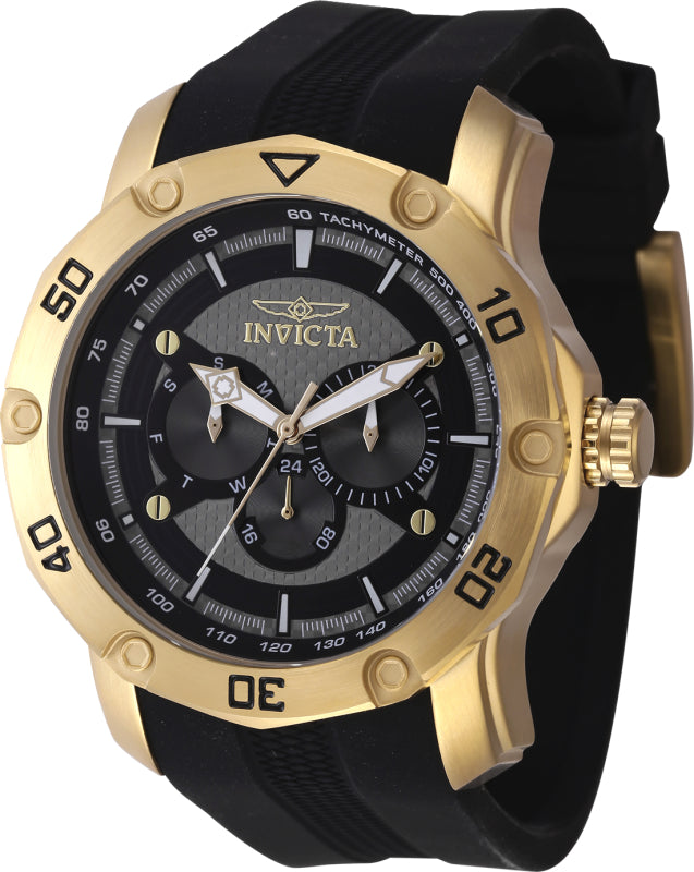 Invicta Men's 50mm Pro Diver Quartz Chronograph Silicone Strap Watch