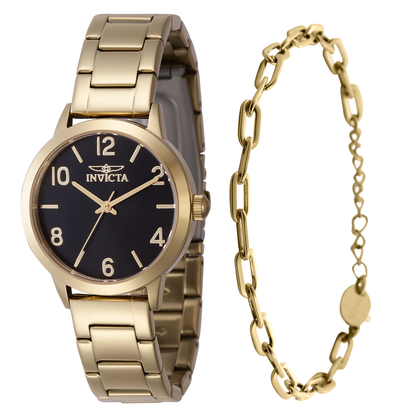 Invicta Women's 34mm Wildflower Quartz Watch & Link Bracelet Set