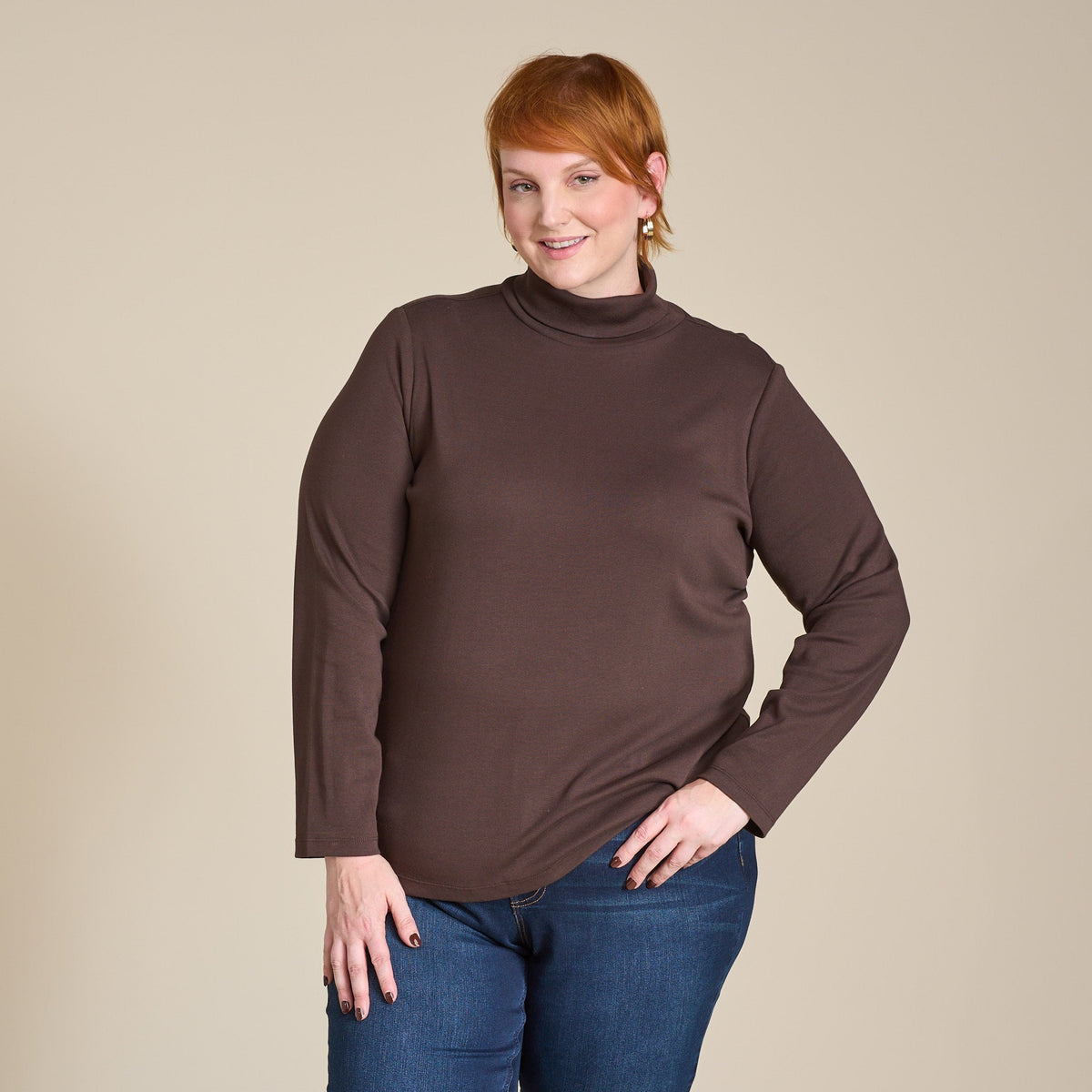 Christopher & Banks Long Sleeve Turtleneck Perfect Tee