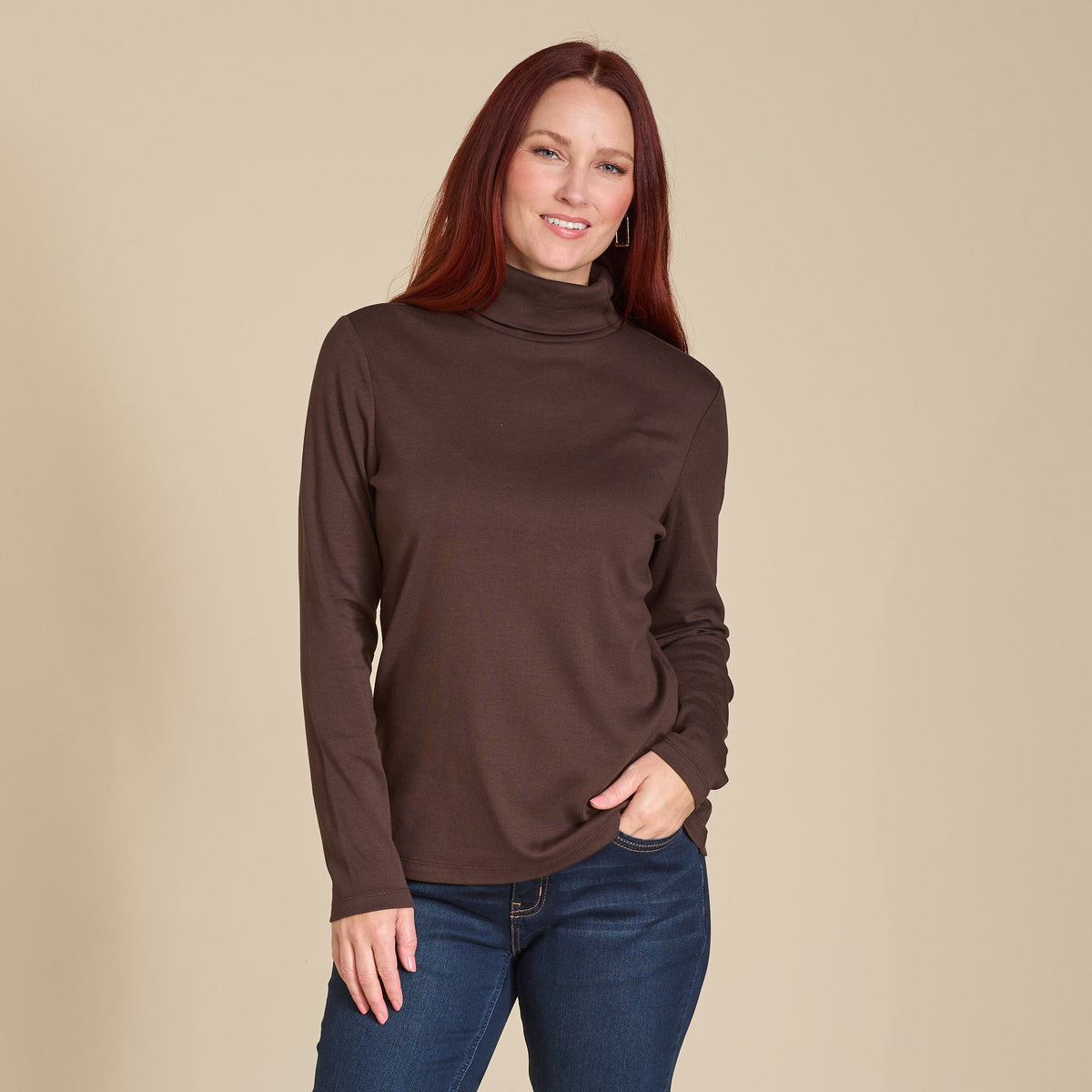 Christopher & Banks Long Sleeve Turtleneck Perfect Tee