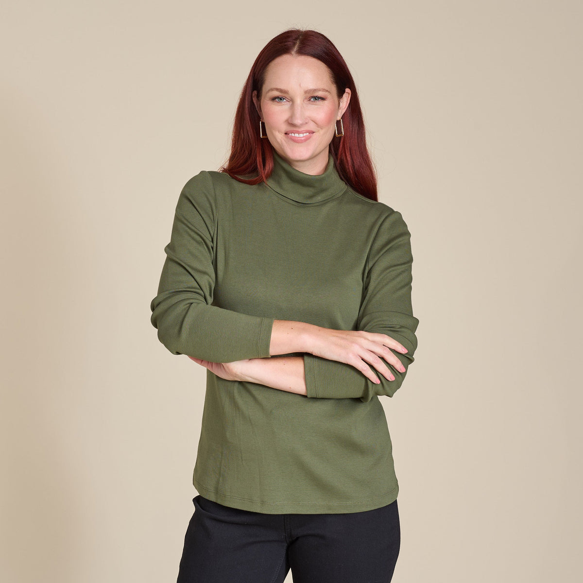 Christopher & Banks Long Sleeve Turtleneck Perfect Tee