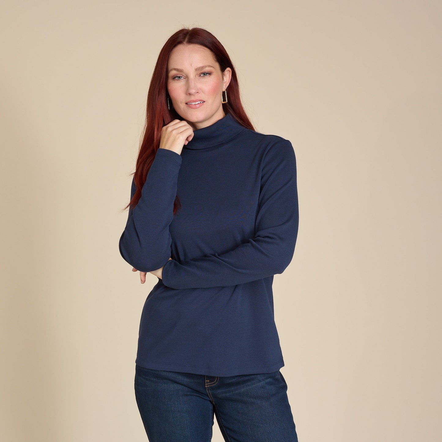 Christopher & Banks Long Sleeve Turtleneck Perfect Tee