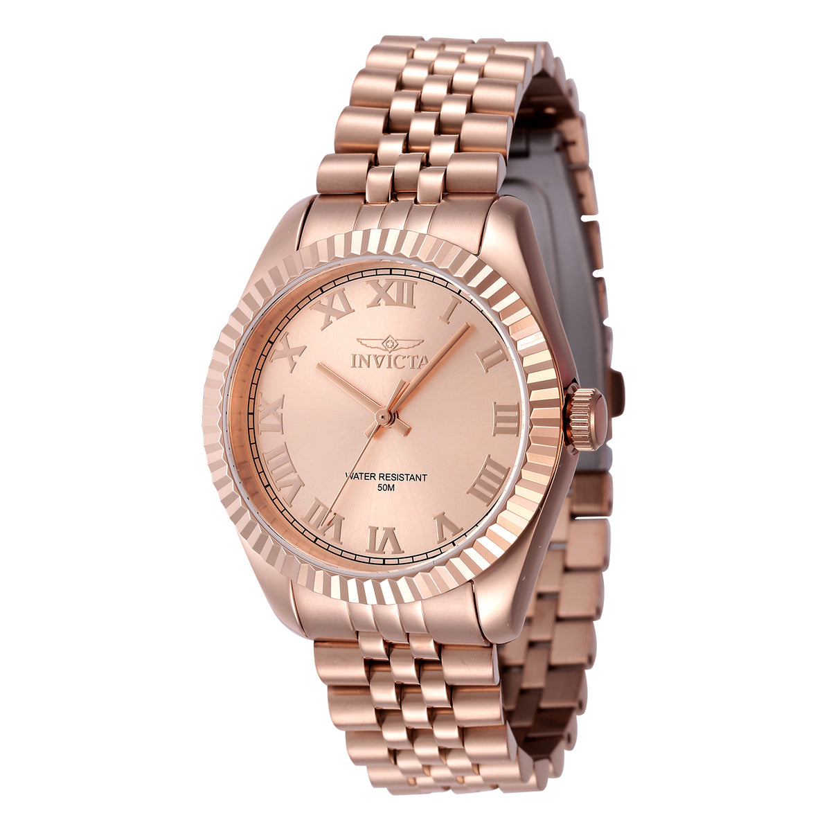 Invicta Women's 36mm Specialty Quartz Fluted Bezel Jubilee Bracelet Watch
