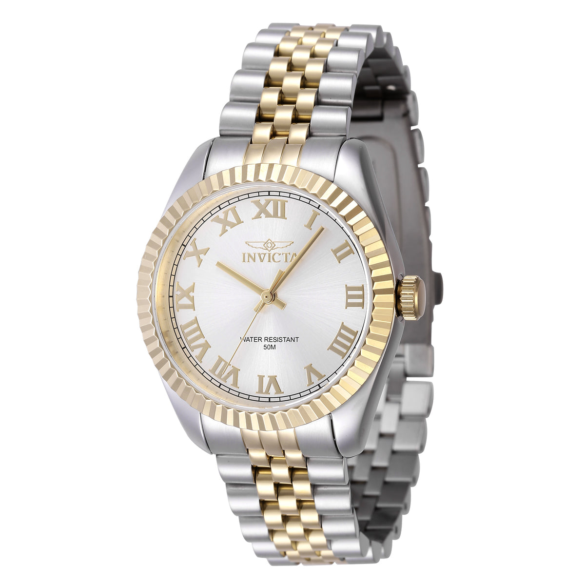 Invicta Women's 36mm Specialty Quartz Fluted Bezel Jubilee Bracelet Watch