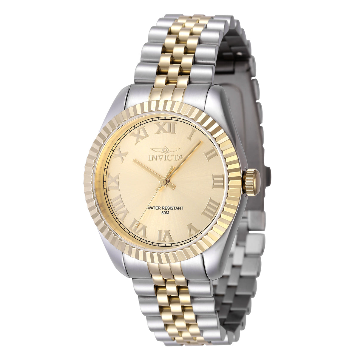 Invicta Women's 36mm Specialty Quartz Fluted Bezel Jubilee Bracelet Watch