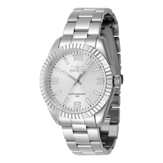 Invicta Women's 36mm Specialty Quartz Textured Bezel Metallic Monochromatic Bracelet Watch