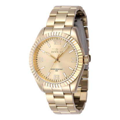 Invicta Women's 36mm Specialty Quartz Textured Bezel Metallic Monochromatic Bracelet Watch