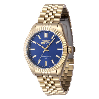 Invicta Women's 36mm Specialty Quartz Textured Bezel Color Dial Goldtone Bracelet Watch