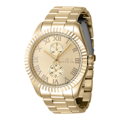 Invicta Men's 43mm Specialty Quartz Textued Bezel 24 Hour & Date Subdial Bracelet Watch