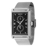 Invicta Men's 30mm Vintage Quartz Multifunction Rectangle Mesh Bracelet Watch