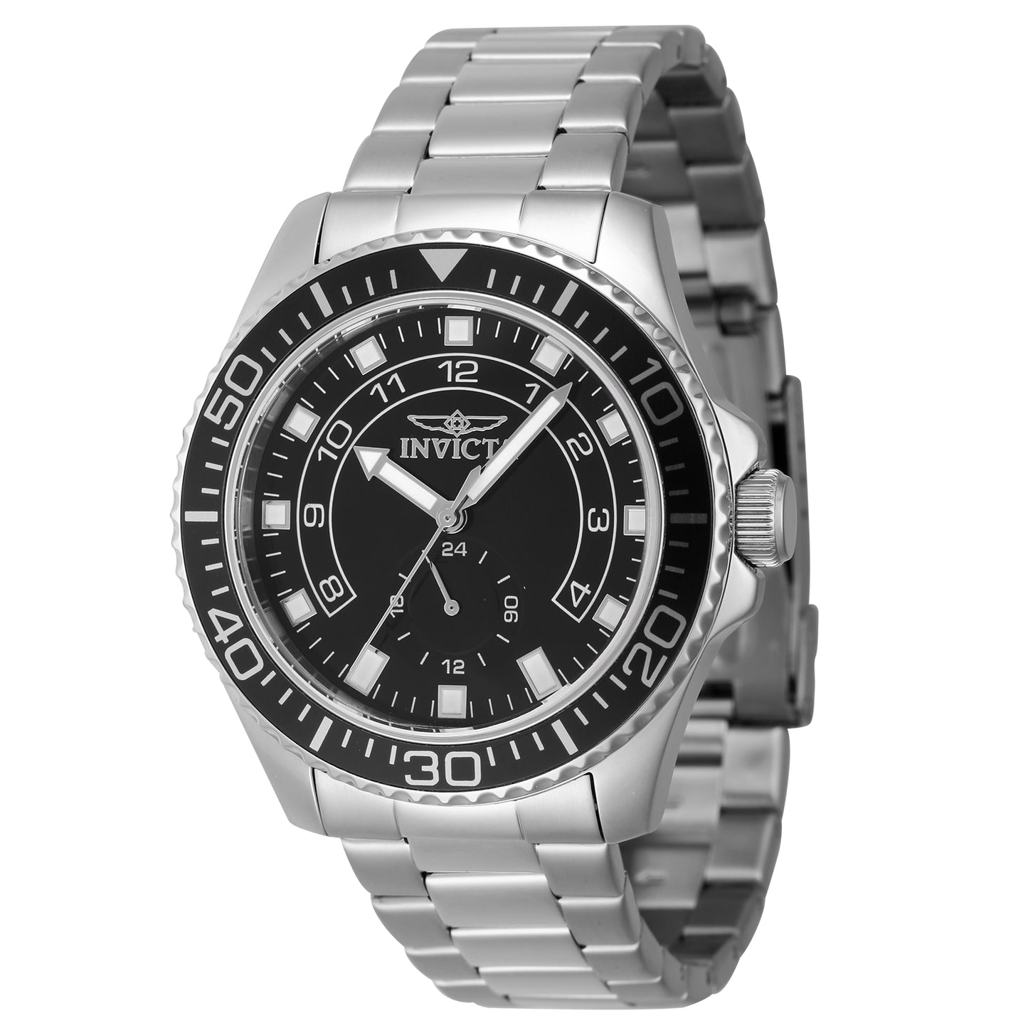 Invicta Men's 44mm Pro Diver Quartz Inner Hour Subdial Bracelet Watch