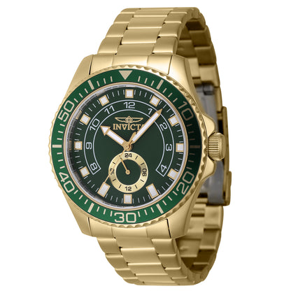 Invicta Men's 44mm Pro Diver Quartz Inner Hour Subdial Bracelet Watch