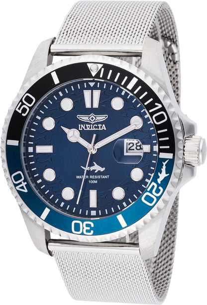 Invicta Men's 43mm Pro Diver Quartz Multifunction Mesh Bracelet Watch