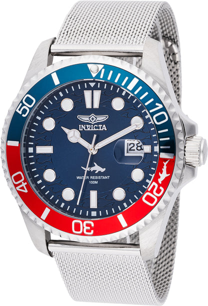 Invicta Men's 43mm Pro Diver Quartz Multifunction Mesh Bracelet Watch