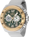 Invicta Men's 48mm Invicta Racing Quartz Chronograph Mesh Silvertone Bracelet Watch