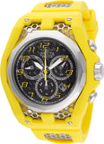 Invicta Men's 53mm Racing Quartz Chronograph Honeycomb Yellow Strap Watch