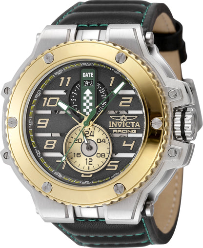 Invicta Men's 55mm Invicta Racing Downforce Quartz Leather Strap Watch
