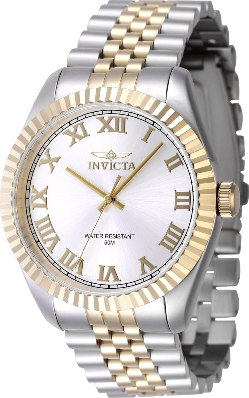 Invicta Men's 43mm Specialty Quartz Fluted Bezel Two-Tone Bracelet Watch