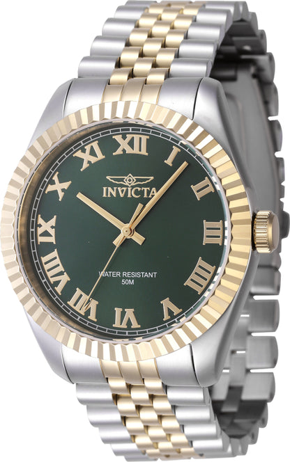 Invicta Men's 43mm Specialty Quartz Fluted Bezel Two-Tone Bracelet Watch