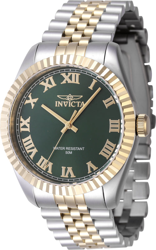Invicta Men's 43mm Specialty Quartz Fluted Bezel Two-Tone Bracelet Watch