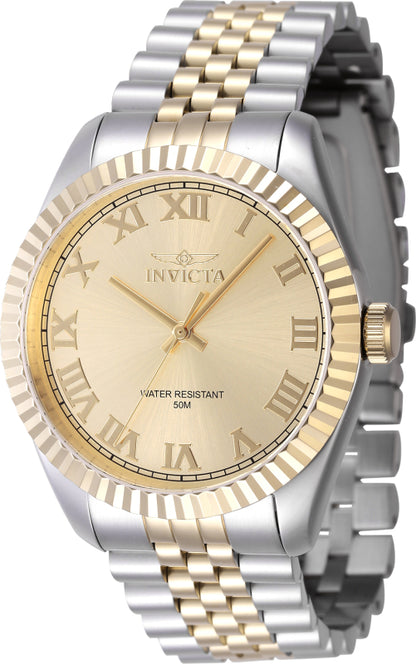 Invicta Men's 43mm Specialty Quartz Fluted Bezel Two-Tone Bracelet Watch