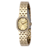 Invicta Women's 20mm Angel Quartz Crystal Accented Oval Bracelet Watch
