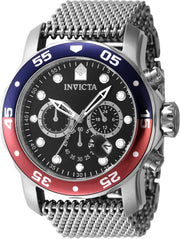 Invicta Men's 48mm Pro Diver Quartz Chronograph Mesh Bracelet Watch