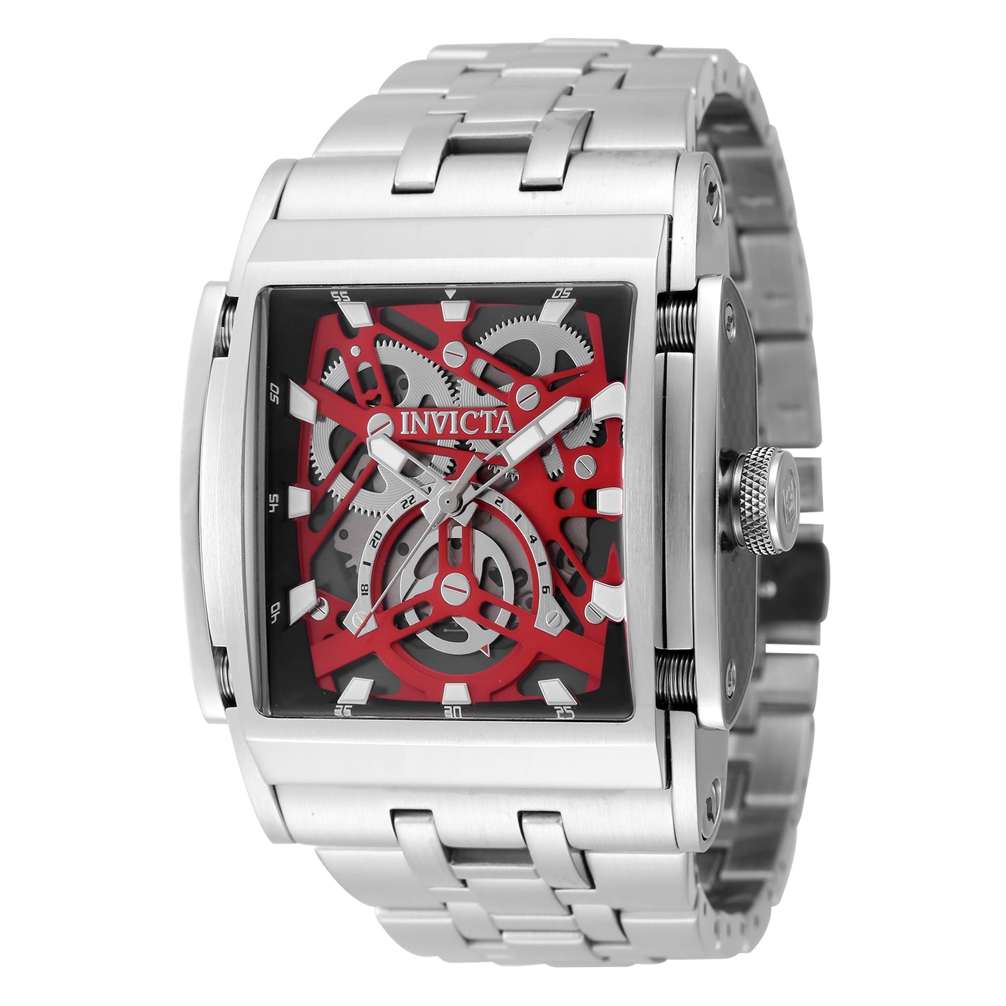 Invicta Men's 47mm Speedway Quartz 24 Hour Tonneau Bracelet Watch