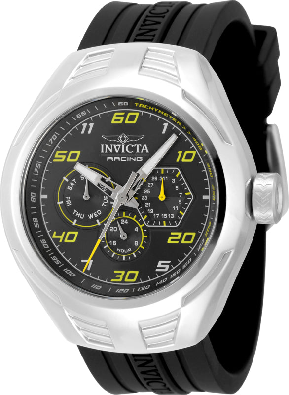 Invicta Men's 46mm Racing Quartz Day & Date Silicone Strap Watch