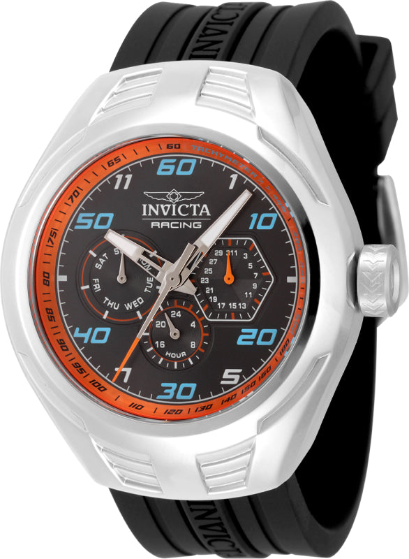 Invicta Men's 46mm Racing Quartz Day & Date Silicone Strap Watch