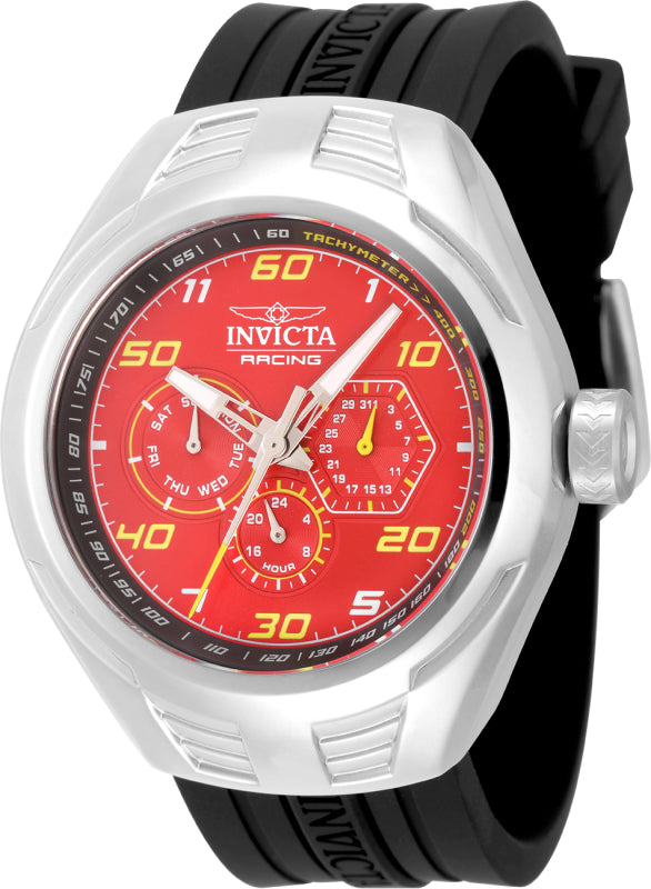 Invicta Men's 46mm Racing Quartz Day & Date Silicone Strap Watch