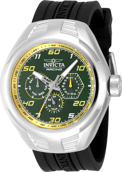 Invicta Men's 46mm Racing Quartz Day & Date Silicone Strap Watch