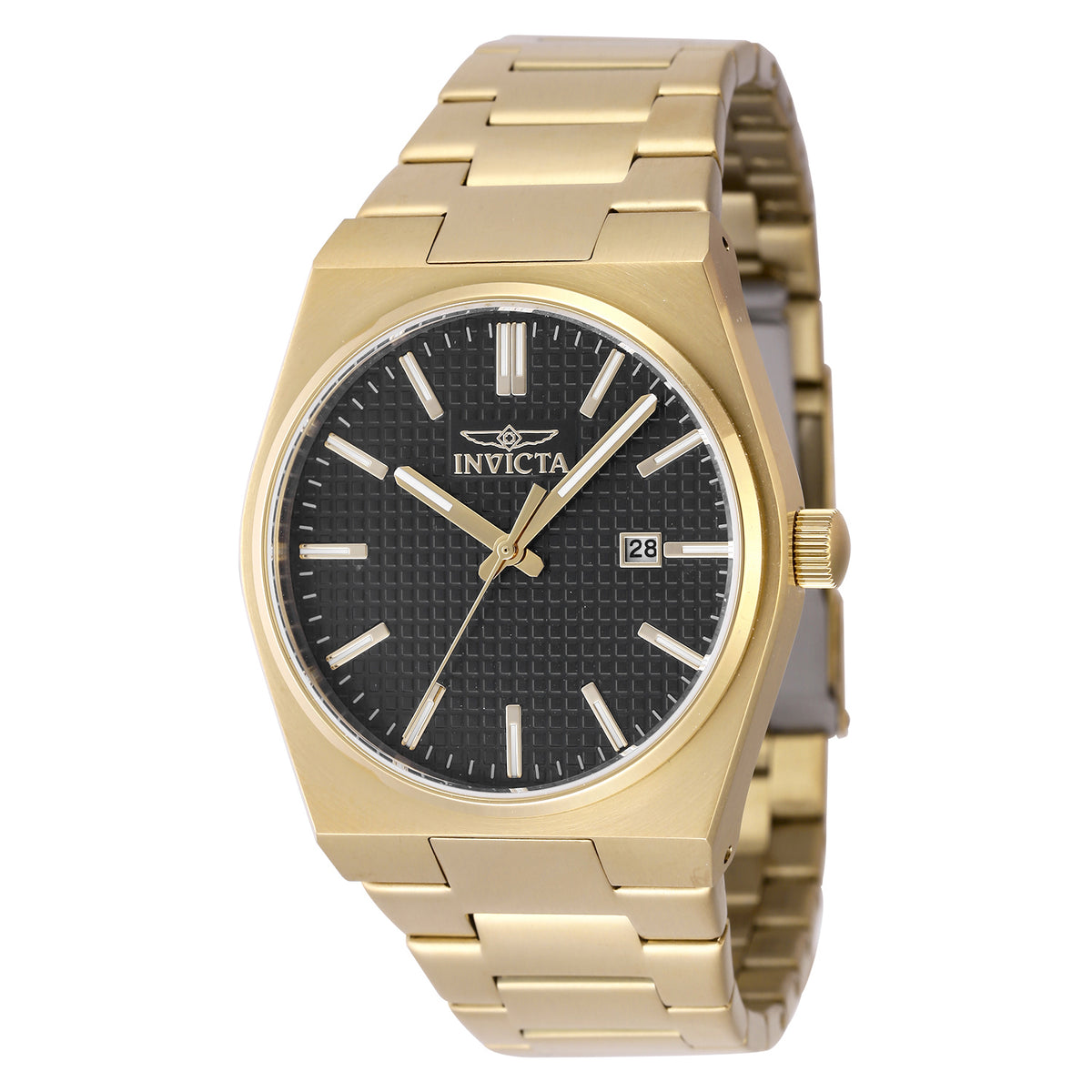 Invicta Men's 40mm Speedway Quartz Date Textured Dial Bracelet Watch