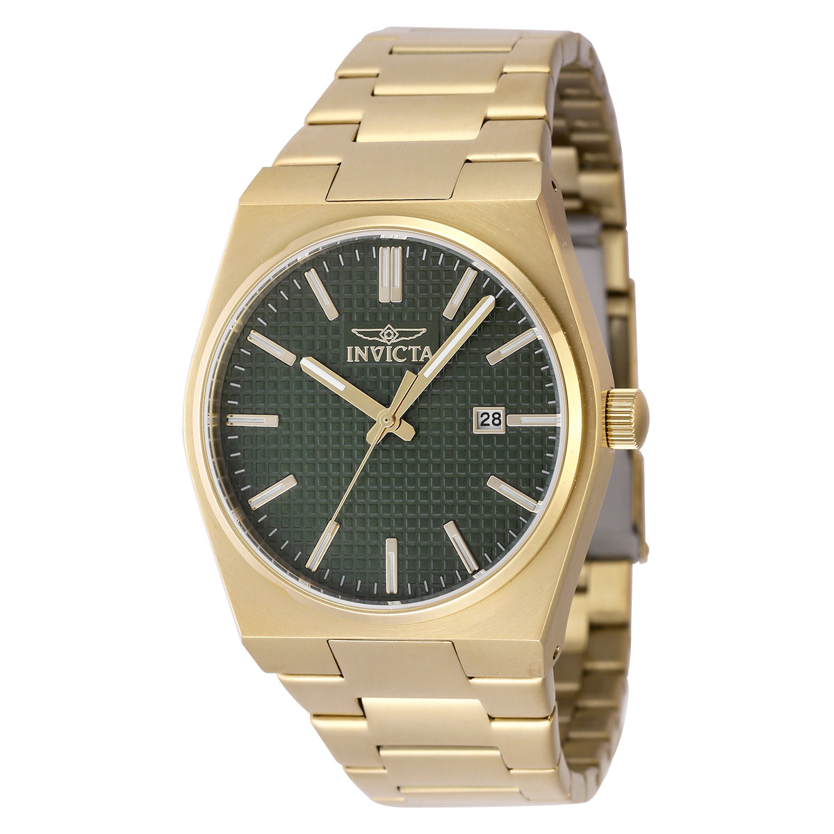 Invicta Men's 40mm Speedway Quartz Date Textured Dial Bracelet Watch