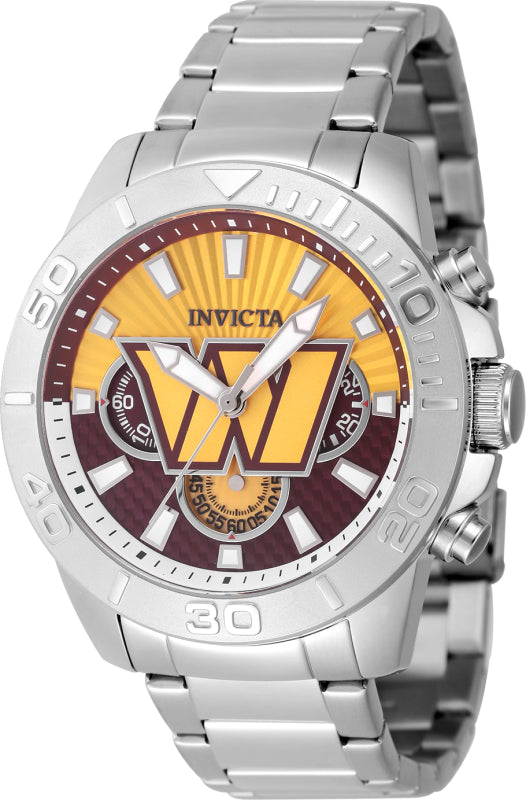Invicta Men's 45mm NFL Quartz Multifunction Bracelet Watch