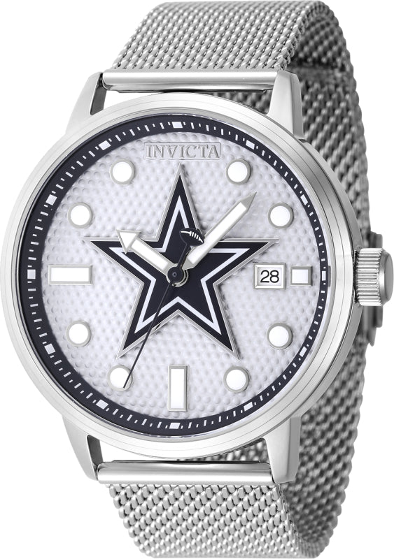 Invicta Men's 44mm NFL Quartz Mesh Bracelet Watch