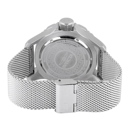 Invicta Men's 49mm Vintage Quartz Day & Date Silvertone Mesh Bracelet Watch