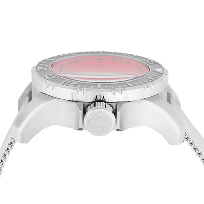 Invicta Men's 49mm Vintage Quartz Day & Date Silvertone Mesh Bracelet Watch
