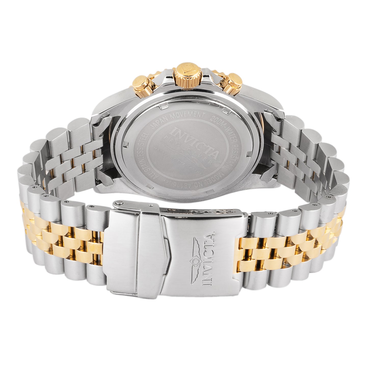 Invicta Men's 43mm Pro Diver Quartz Chronograph Two-Tone Jubilee Bracelet Watch