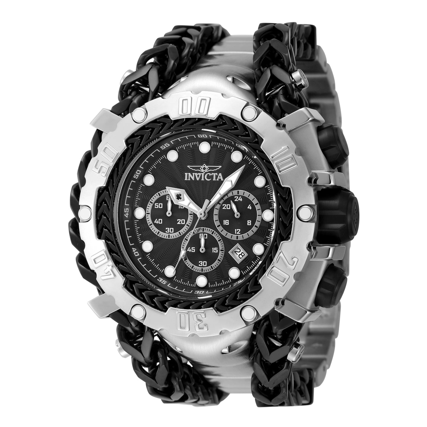 Invicta Men's 58mm Gladiator Quartz Chronograph Chain Bracelet Watch