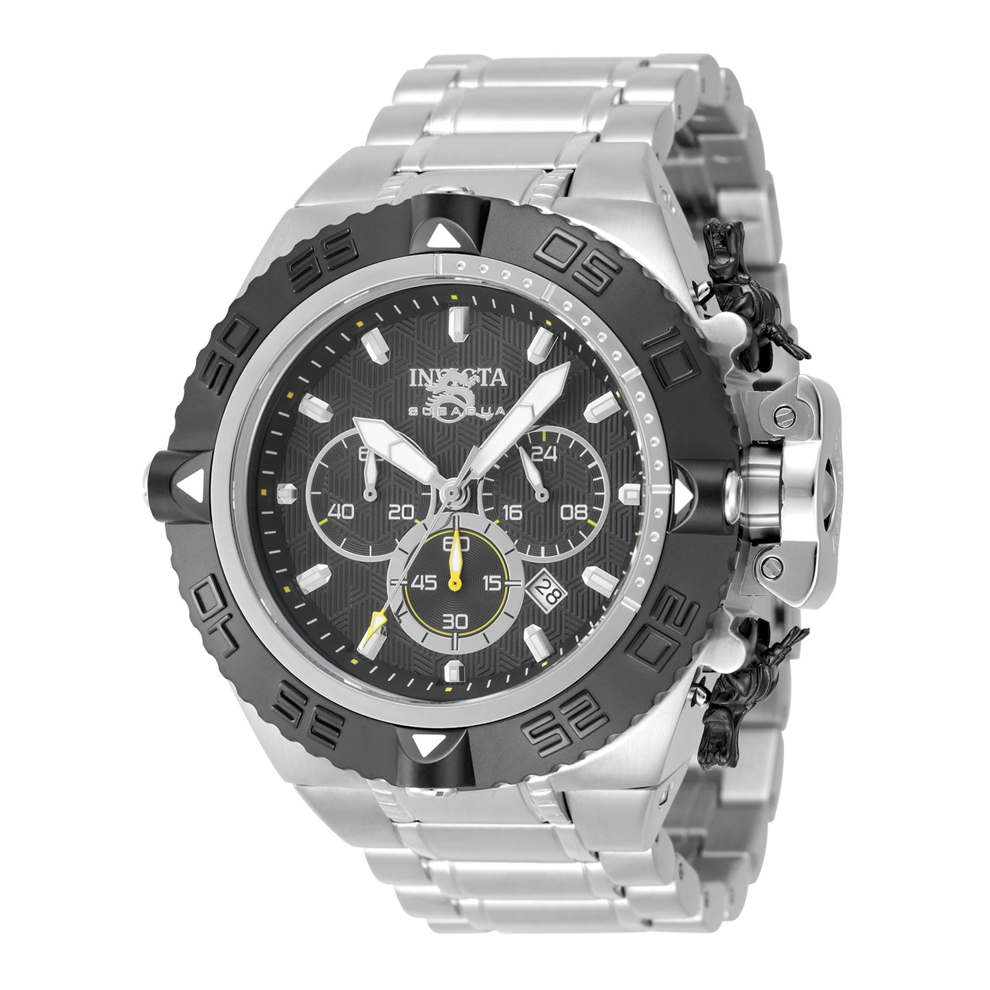 Invicta Men's 50mm Subaqua Noma IV Quartz Chronograph Black Bezel Bracelet Watch