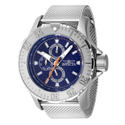 Invicta Men's 49mm Vintage Quartz Day & Date Silvertone Mesh Bracelet Watch