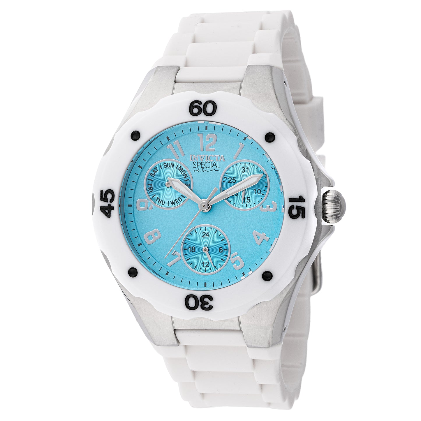Invicta Women's 38mm Angel Quartz White Silicone Strap Watch