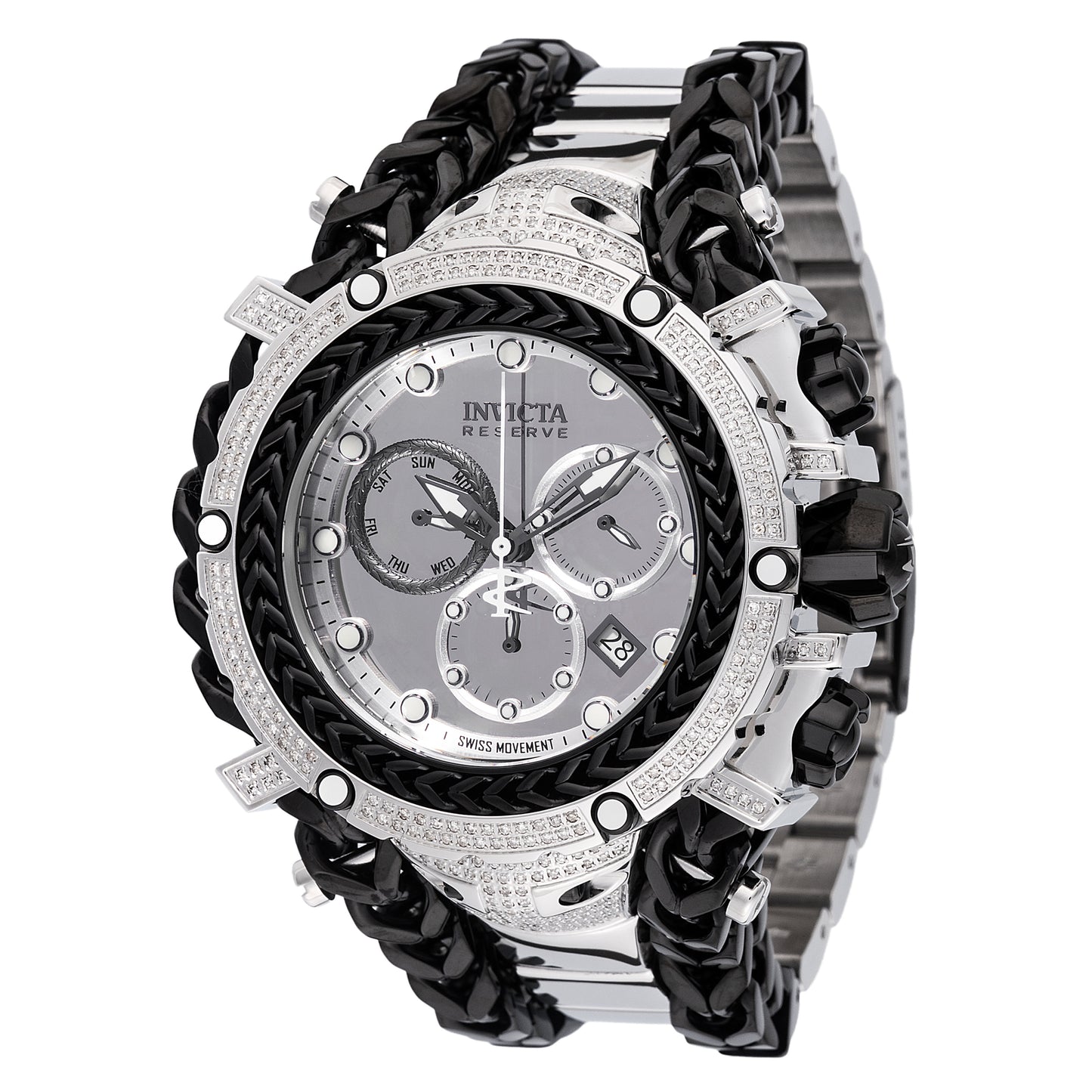 Invicta Men's 58mm Gladiator Quartz 1.74ctw Diamond Swiss Movement Watch