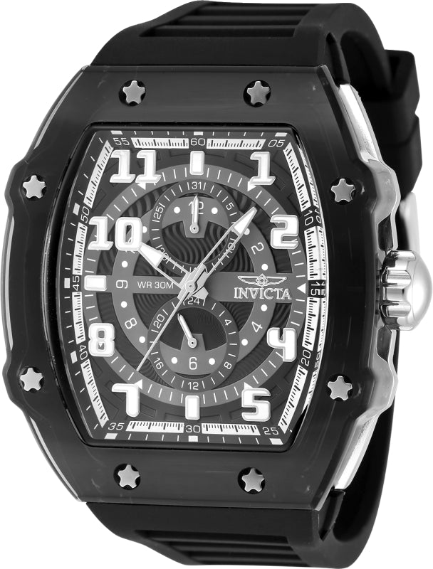 Invicta Men's 48mm Invicta Racing Quartz Multifunction Silicone Strap Watch