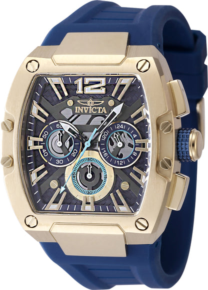 Invicta Men's 48mm Invicta Racing Quartz Multifunction Silicone Strap Watch