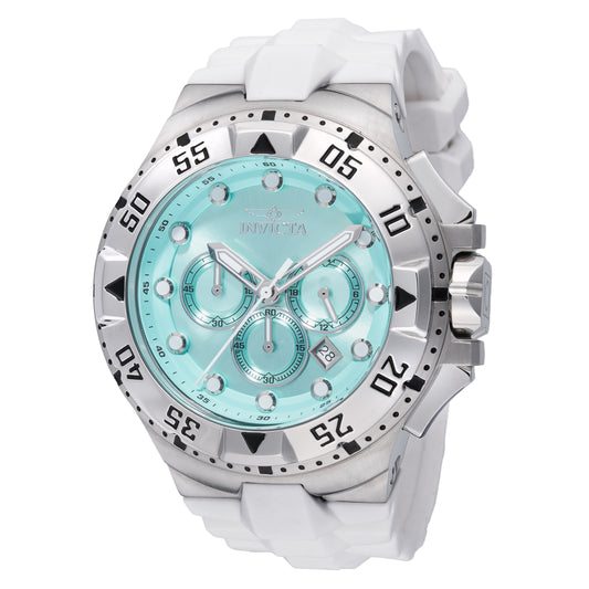 Invicta Men's 50mm Excursion Quartz Turquoise Dial Silicone Strap Watch