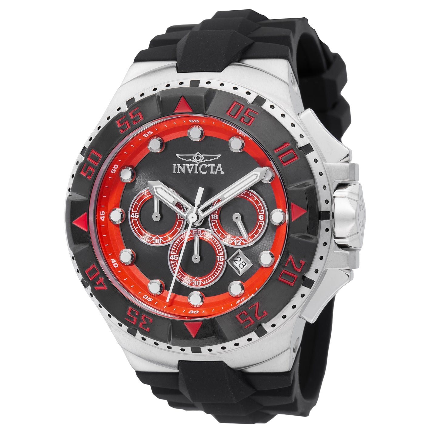 Invicta Men's 50mm Excursion Quartz Chronograph Silicone Strap Watch